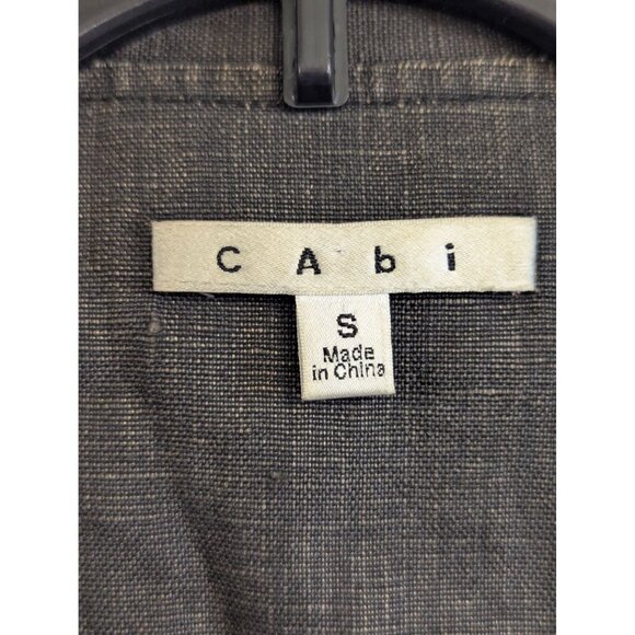 Cabi Small Waxed Motorcycle Jacket - Edgy Asymmetrical Style For Women - Picture 2 of 5